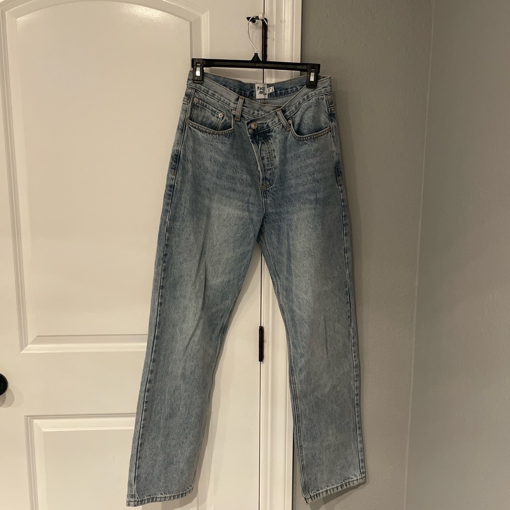 Princess Polly holly asymmetrical jeans
